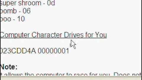 Advanced Mario Kart AR Codes
