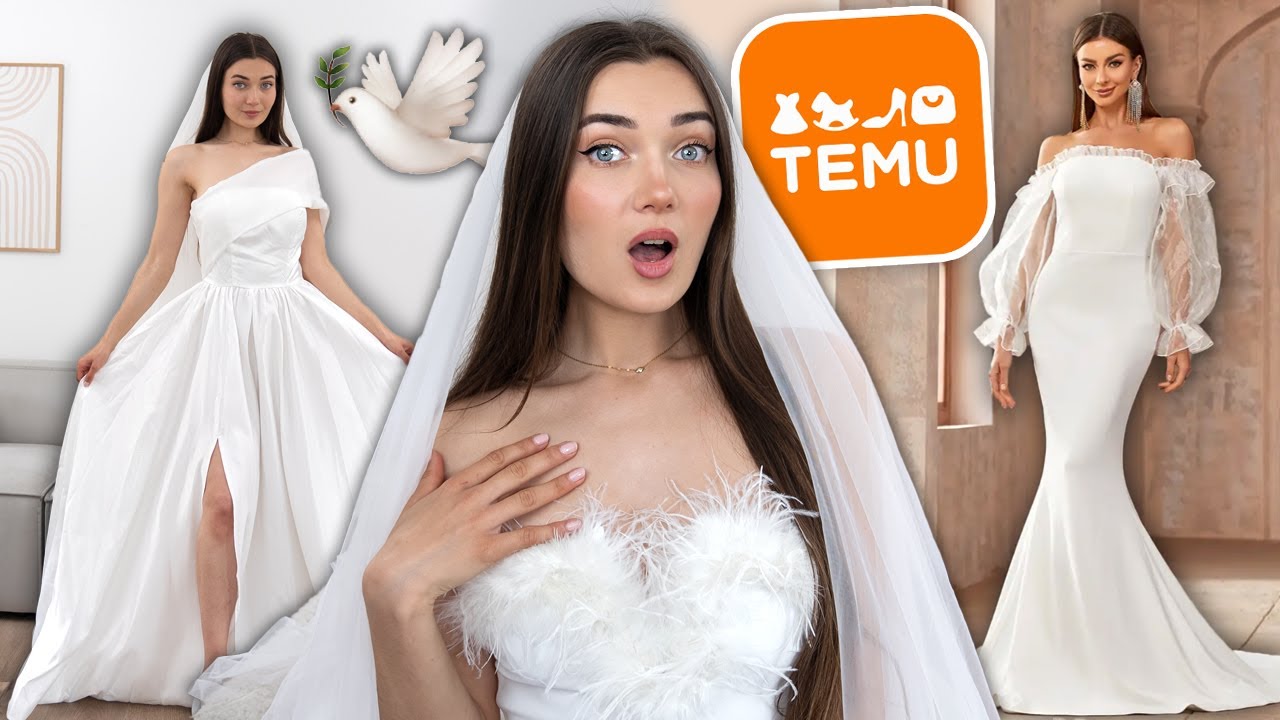 I BOUGHT CHEAP TEMU WEDDING DRESSES WTF