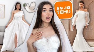 I BOUGHT CHEAP TEMU WEDDING DRESSES! WTF...