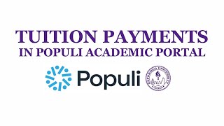 For RU Students 06: Tuition Payments in Populi Academic Portal