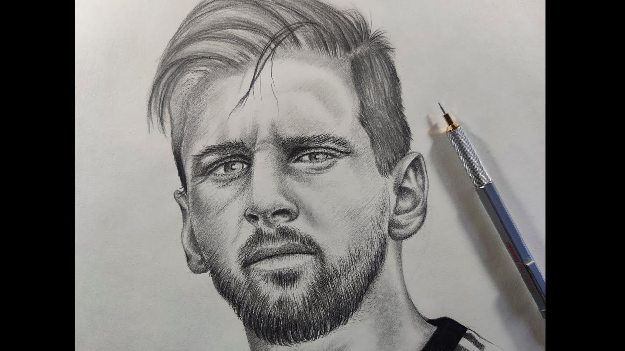 Cómo Dibujar a Lionel Messi a Lápiz Paso a Paso - FÁCIL - thptnganamst.edu.vn