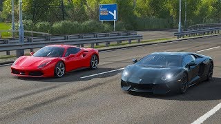 Hello everyone and today is the kickoff to our fh4 series of drag
races! we kick off journey with a race two supercars, that are close
in power,...