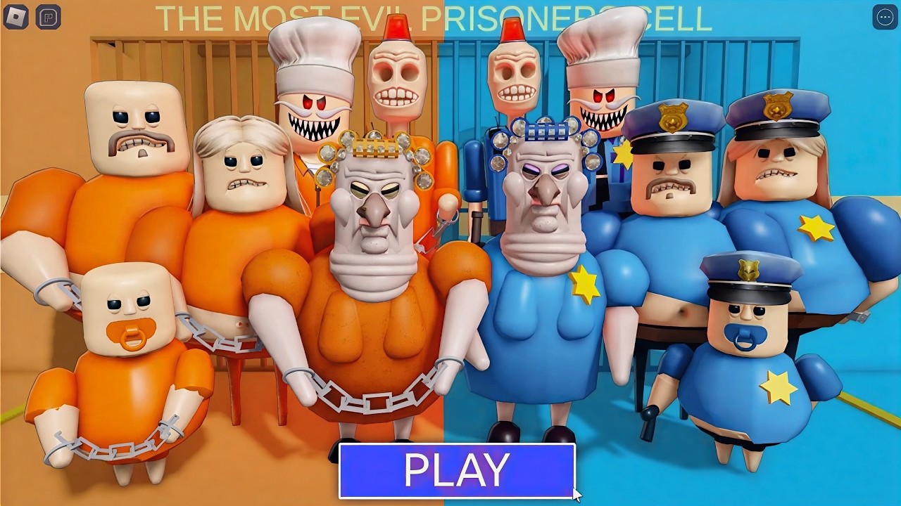 PRISONER VS POLICE PRISON RUN! OBBY Roblox Gameplay Walkthrough No ...