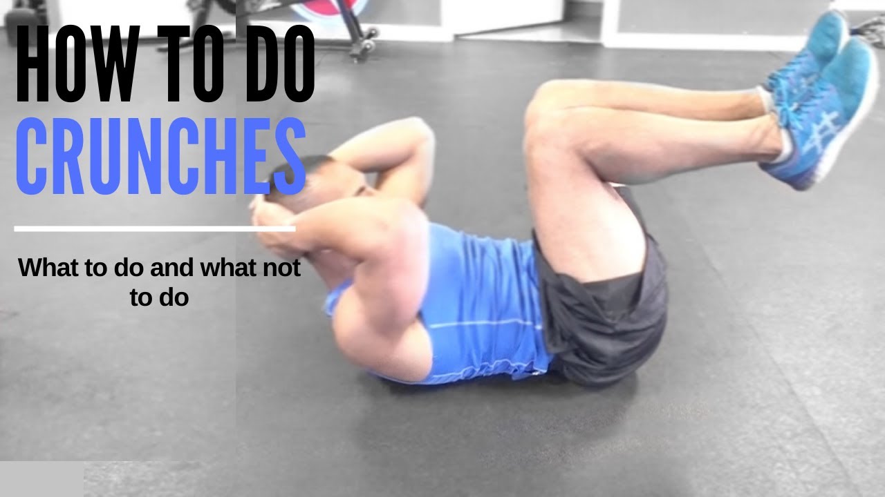How to Crunches to Have a Flat Stomach and Tone Your Abs YouTube