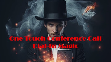 One Touch Conference Call Dial In Trick