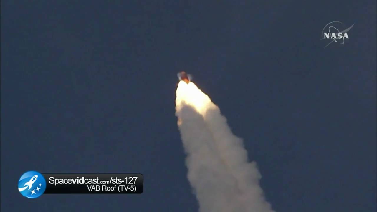 endeavour in tagalog Single Cam view of STS-127 - VAB Roof (TV-5)