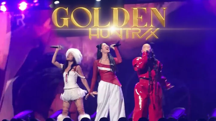 HUNTR/X performing 'Golden' at the¡HeartRadio Jingle Ball 2025