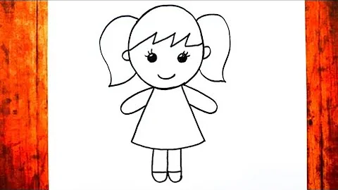 How To Draw A Cute Girl Pictures Easy And Step by Step Cizim Saati Art Girl Drawing