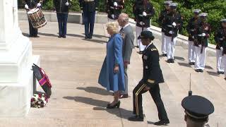 King Charles and Queen Camilla pay respects at Arlington National Cemetery as they wrap up US visit