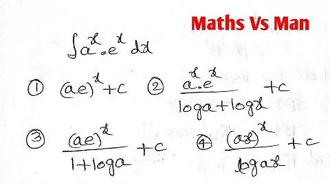 Integration a^x.e^x dx In Telugu Maths Vs Man