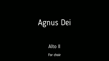 Choir/chór S. Barber - Agnus Dei - Alto II + score