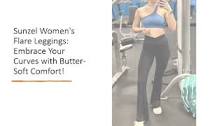 Sunzel Women's Flare Leggings: Embrace Your Curves with Butter-Soft Comfort!