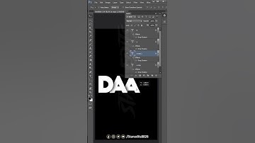 Create overlapping letters with a realistic shadow effect in Adobe Photoshop 😍 #stanedits #photoshop