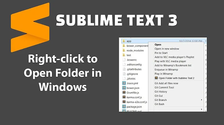 💻Sublime Text Right-click to Open Folder in Windows