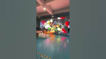 P3 91 7 81 led transparent screen againg test in our factory