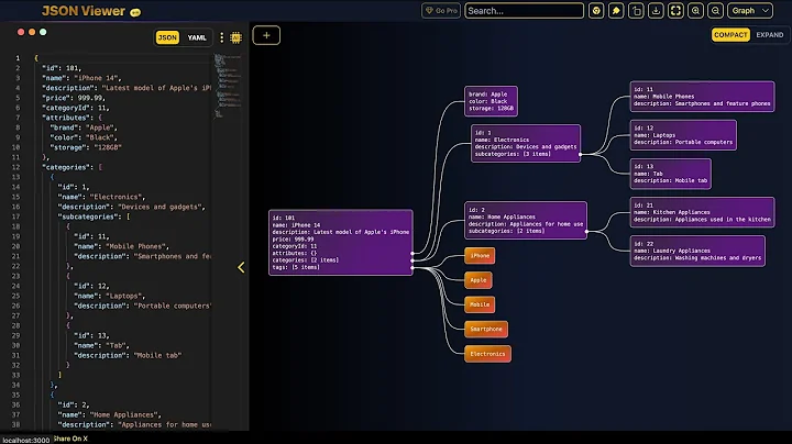 JSON Viewer Pro - Visualize Graphs in Seconds! 🚀