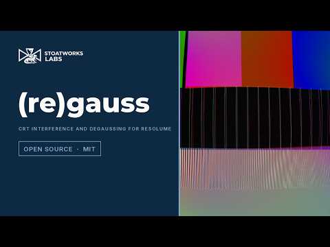 (re)gauss — CRT interference and degaussing in Resolume (free, open source)
