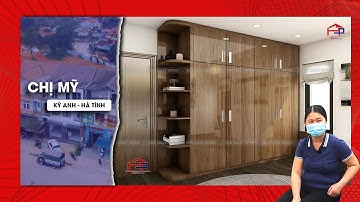 Nội thất FULL GỖ ÓC CHÓ ?? Tủ bếp Acrylic mã mới CỰC HOT nhà chị Mỹ - Hà Tĩnh | Nội Thất Hpro