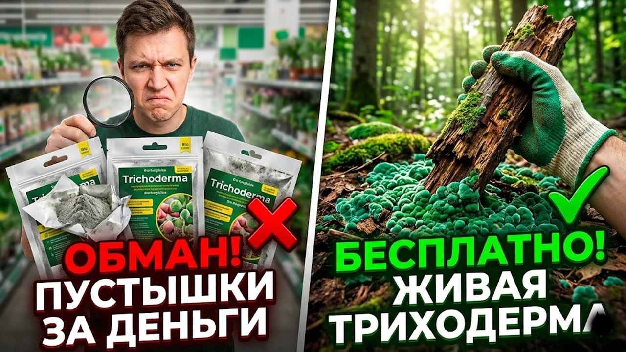 МАГАЗИННЫЙ ОБМАН! Как найти ТРИХОДЕРМУ в лесу и не купить МЕРТВЫЙ хлам за деньги