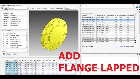 [E3D 2.1]_PIPING SPEC #150 A-Z_ADD FLANGE LAPPED ASME B16.5 R.F