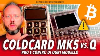 Coldcard MK5 vs. Coldcard Q: Comparazione Dettagliata Hardware Wallet Bitcoin