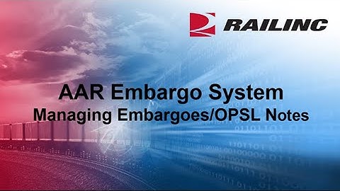 Embargo: Manage Embargoes