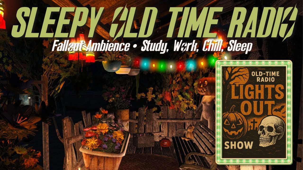 Fallout ASMR - Sleepy Old Time Radio | Halloween Ambience • Fall Ambience - Study, Relax & Sleep