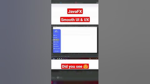 Look at these Smooth UI UX Design | JavaFx 😍 #futuretech