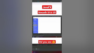 Look at these Smooth UI UX Design | JavaFx 😍 #futuretech