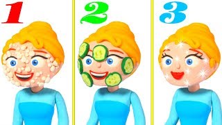PRINCESS IN THREE STEPS ❤ Superhero Babies Play Doh Cartoons For Kids