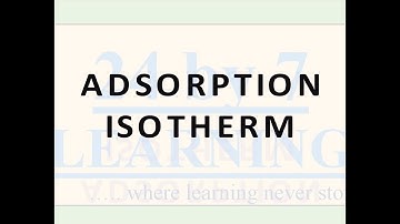 Video 2: Adsorption Isotherm