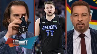 FIRST THINGS FIRST | Luka Doncic struggled SGA in Game 1! - Nick on Mavericks loss to Thunder 117-95