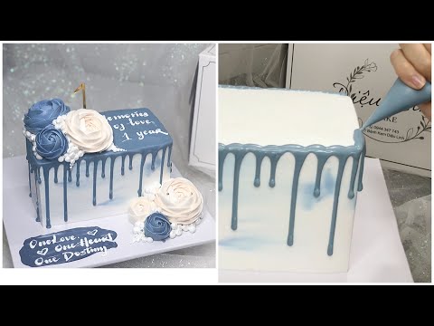 Video Trang trí bánh kem VUÔNG độc lạ | Dieulinhcake - youtube
