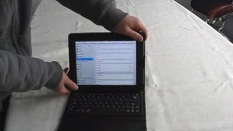 PU Leather Case with Built-in Bluetooth Keyboard for iPad