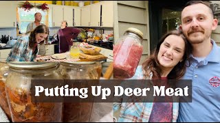 Putting Up Deer Meat With My Family