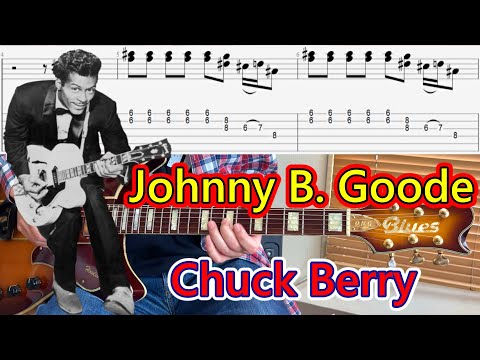 【Johnny B. Goode/チャック・ベリー】ギターソロの弾き方を解説!(完コピ/TAB譜付)【ロックギターレッスン】