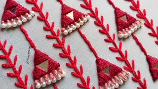 Tutorial no - 482 | All over hand embroidery design tutorial by Keya's Craze