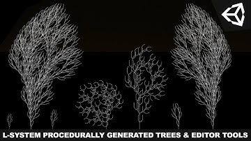 Unity3d Procedural Generation - L-System Procedurally Generated Trees And Editor Tools