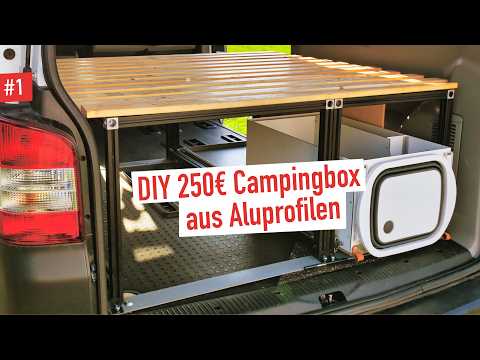 Modulare Campingbox (1) | Schwarze Aluprofile | 30mm | Franzek-Box