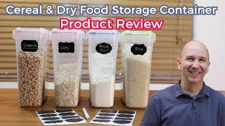 Cereal and Dry Food Storage Container Set by Palm Tree Chef | Product Review Episode 15