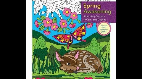 Flip Through ZenDoodle Spring Awakening Color by Number Coloring Book