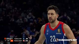Anadolu Efes Istanbul - Crvena Zvezda Mts Belgrade 84-83 Vasilije Micic 21 Points