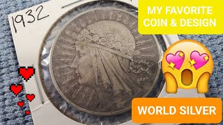 World Silver - Poland Collection w/ my Favorite Coin & Design, 10 Zlotych + History of Queen Jadwiga