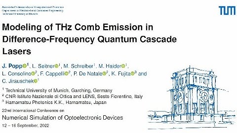 22LD08 Modeling of THz Comb Emission in Difference-Frequency Quantum Cascade Lasers