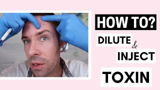 How To Dilute Korean Toxin | Where To Inject And Before & After Ft. @Vanidiy