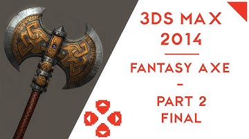 3Ds Max Fantasy Axe Modelling : Part 2 (FINAL) : 3D-Pad