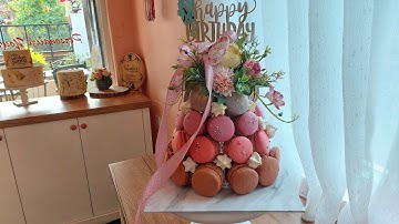 Macaroon/Macaron Tower Tutorial (How To Make) Easy