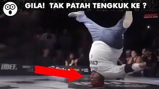 Lelaki Gemuk Buat Head Stall? Teknik Breakdance Tongkat Kepala Paling Gila