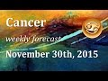 Cancer, November 30th, 2015, weekly Tarot forecast