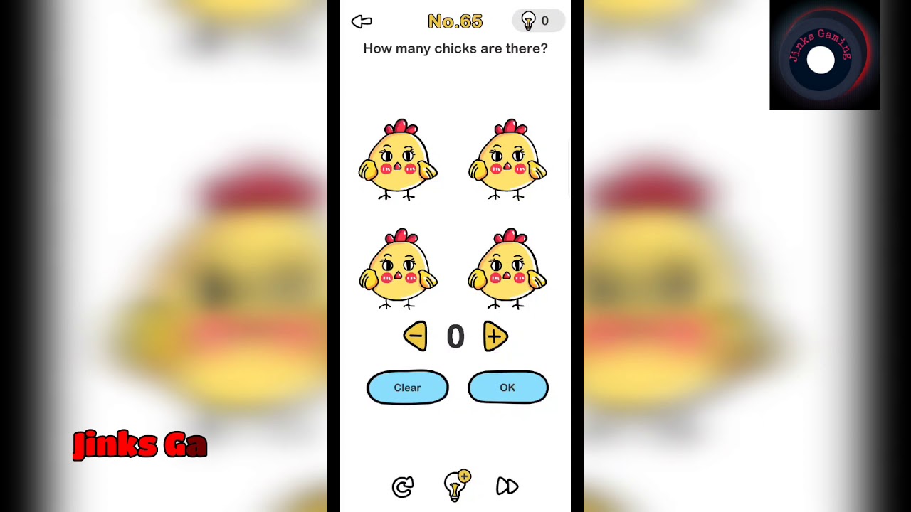 How to pass Brain out level 65? How many chicks are there? YouTube